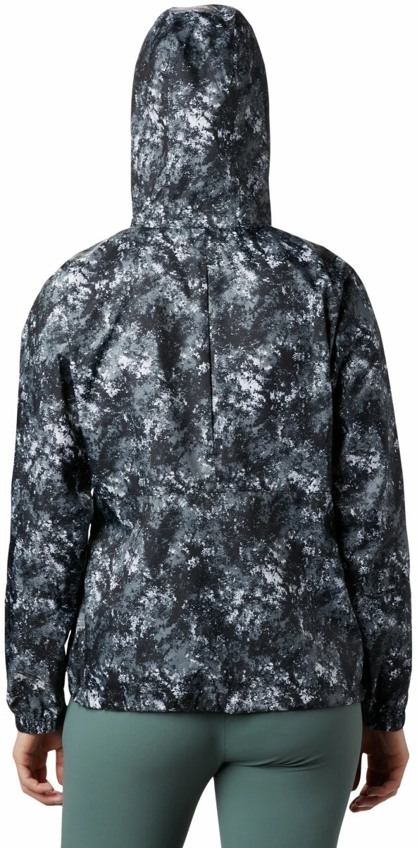 Columbia Flash Forward Printed Veste coupe-vent Femme, noir/blanc – Image 2