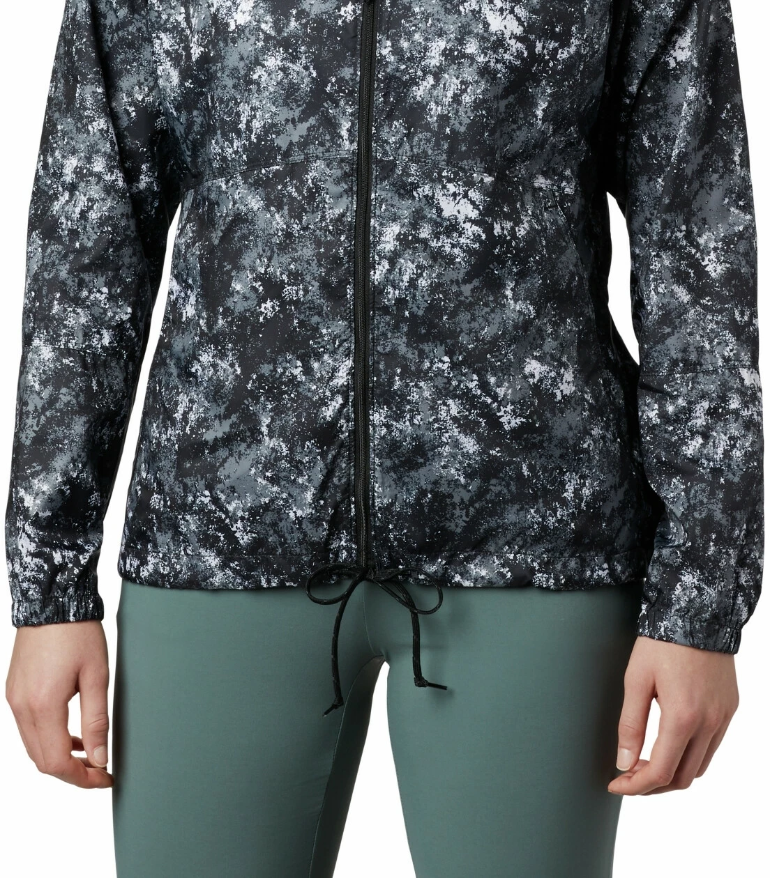 Columbia Flash Forward Printed Veste coupe-vent Femme, noir/blanc – Image 4