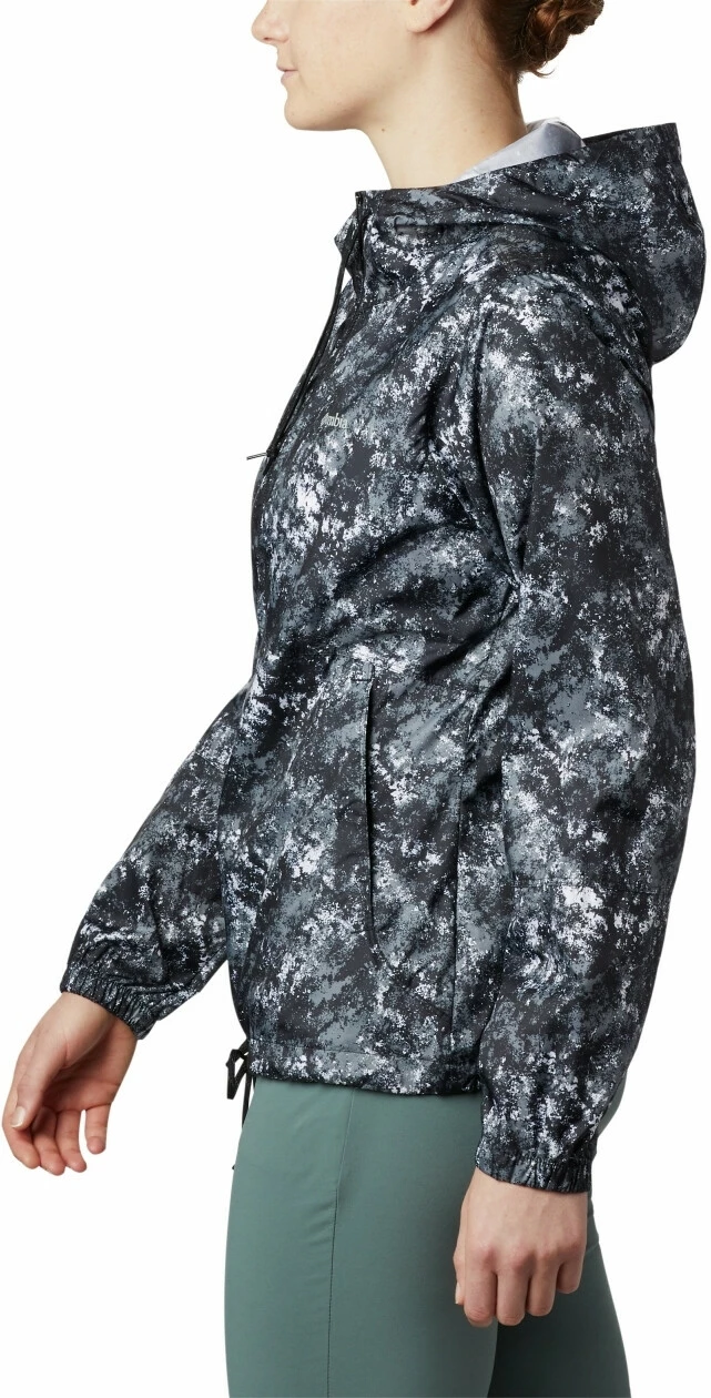 Columbia Flash Forward Printed Veste coupe-vent Femme, noir/blanc – Image 5