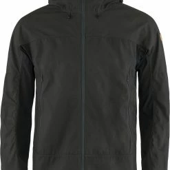 Fjällräven Abisko Lite Veste de trekking Homme, gris/noir