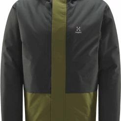Haglöfs Salix Proof Mimic Parka Homme, gris/olive
