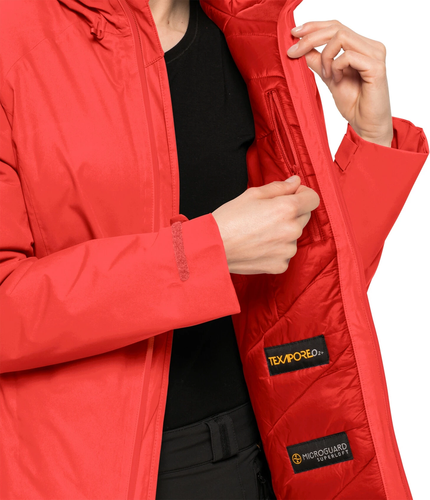 Jack Wolfskin Argon Storm Veste Femme, noir – Image 4