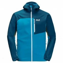 Jack Wolfskin Eagle Peak II Veste softshell Homme, bleu