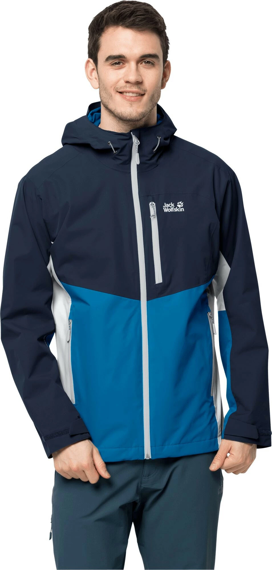Jack Wolfskin Eagle Peak Veste Homme, bleu – Image 3