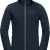 Jack Wolfskin Go Hike Veste softshell Homme, bleu