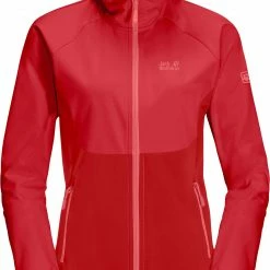Jack Wolfskin Go Hike Veste softshell Femme, rouge