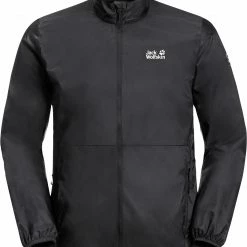 Jack Wolfskin Pack & Go Veste coupe-vent windshell Homme, noir
