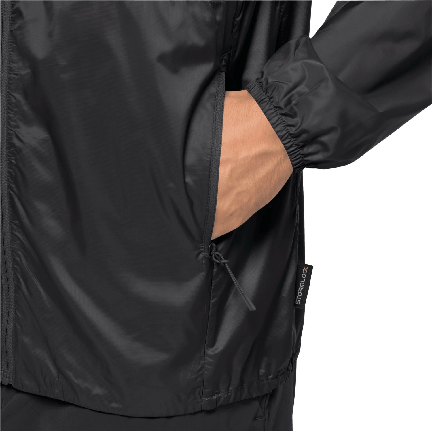 Jack Wolfskin Pack & Go Veste coupe-vent windshell Homme, gris – Image 6