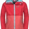Jack Wolfskin Rainy Days Veste Enfant, rouge/bleu