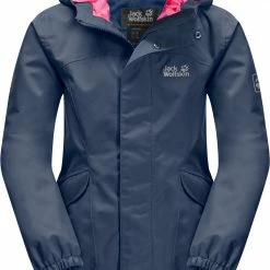 Jack Wolfskin Rock Town Veste Fille, bleu