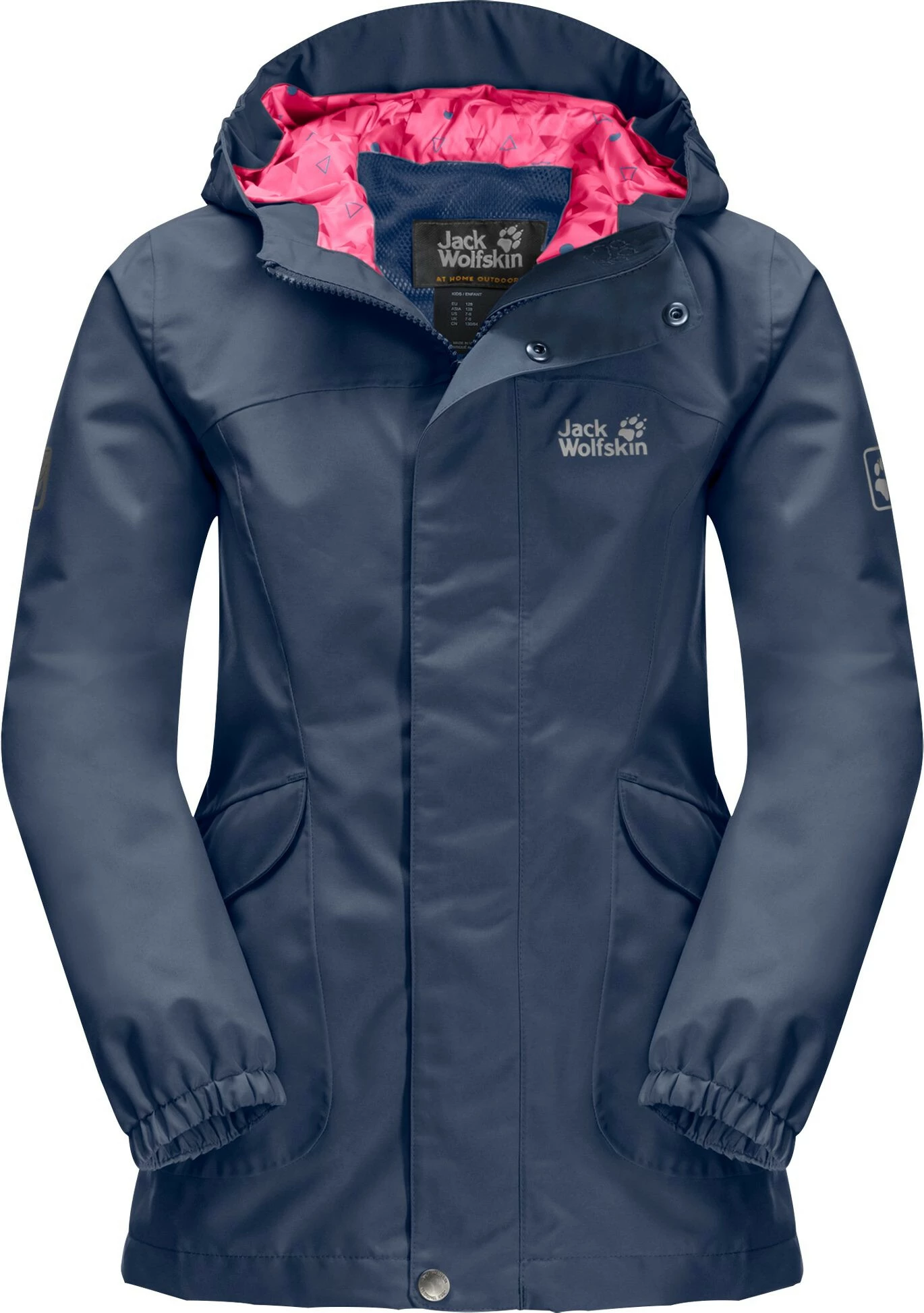 Jack Wolfskin Rock Town Veste Fille, bleu