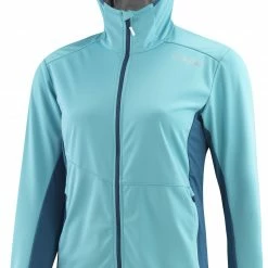 Löffler Light Windstopper Veste à capuche Femme, turquoise