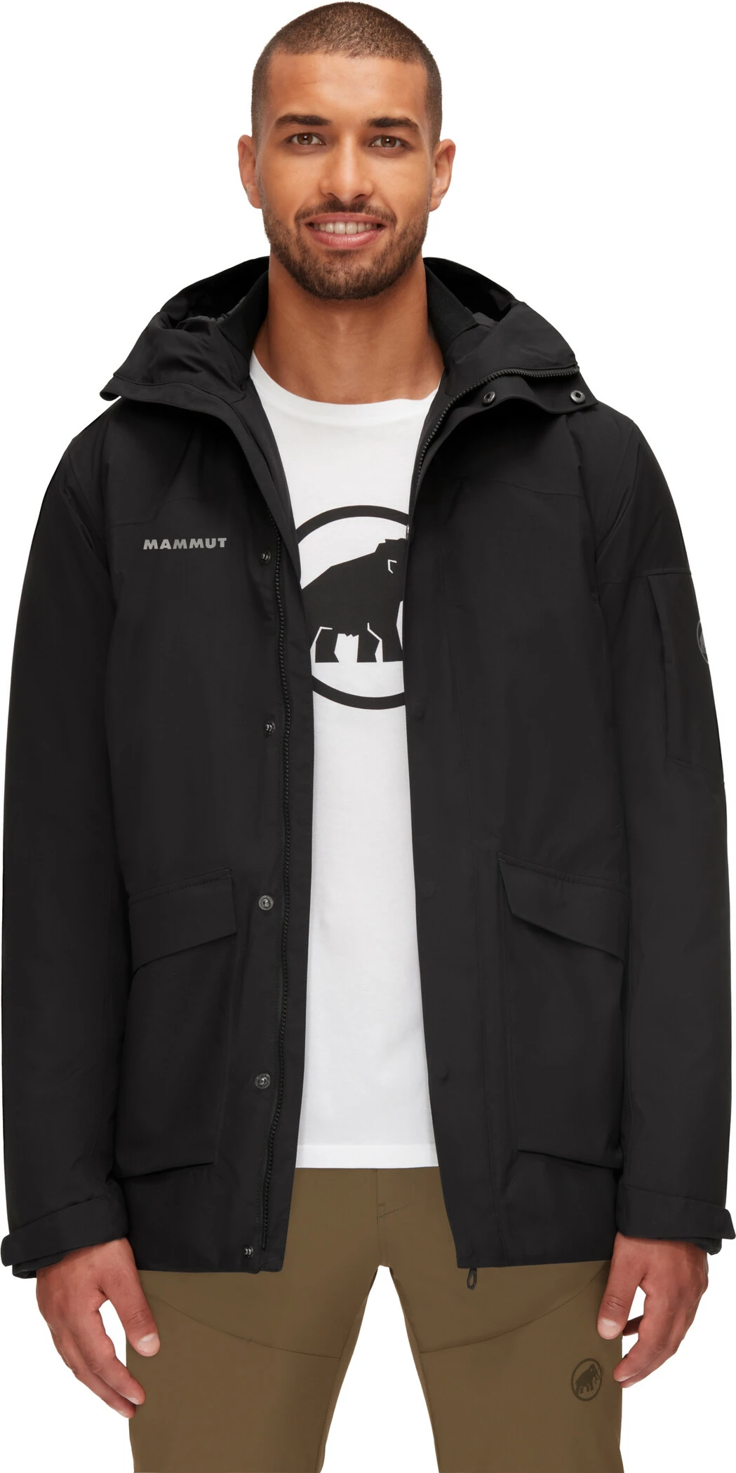 Mammut Chamuera Parka thermique à capuche Hardshell Homme, noir – Image 2