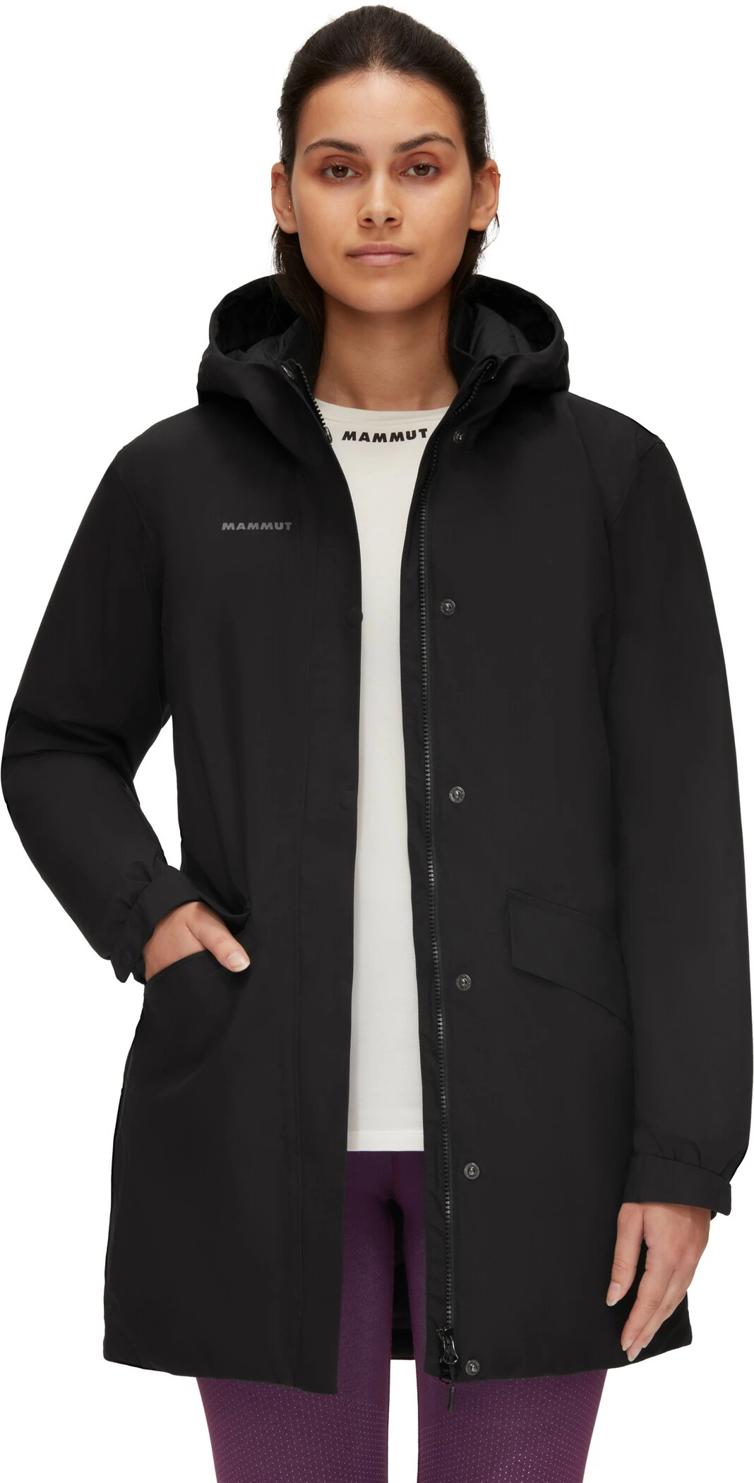 Mammut Chamuera Parka thermique à capuche Hardshell Femme, noir – Image 2