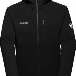 Mammut Ultimate Comfort Veste à capuche Softshell Homme, noir