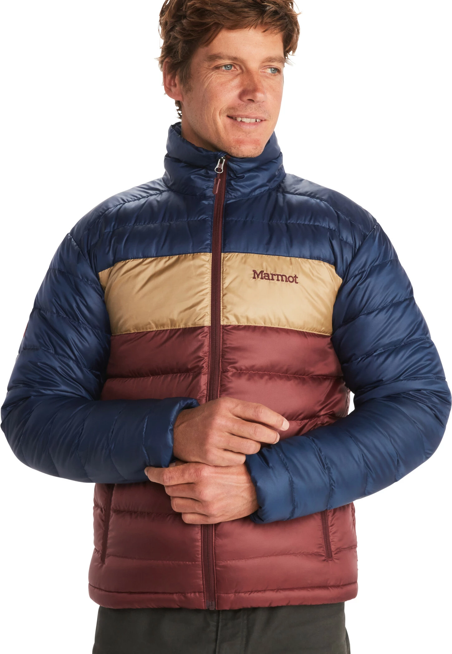 Marmot Ares Veste Homme, beige/olive – Image 3