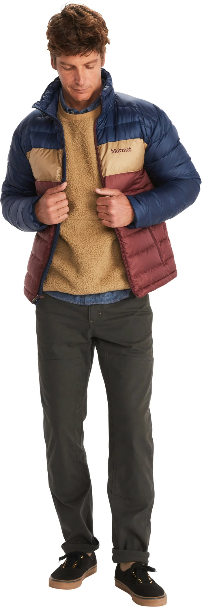 Marmot Ares Veste Homme, beige/olive – Image 5