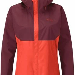 Rab Downpour Plus Veste Femme, rouge