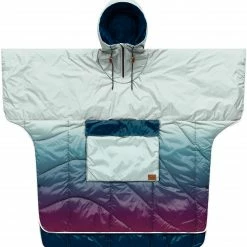 Rumpl Nanoloft Poncho, gris/Multicolore