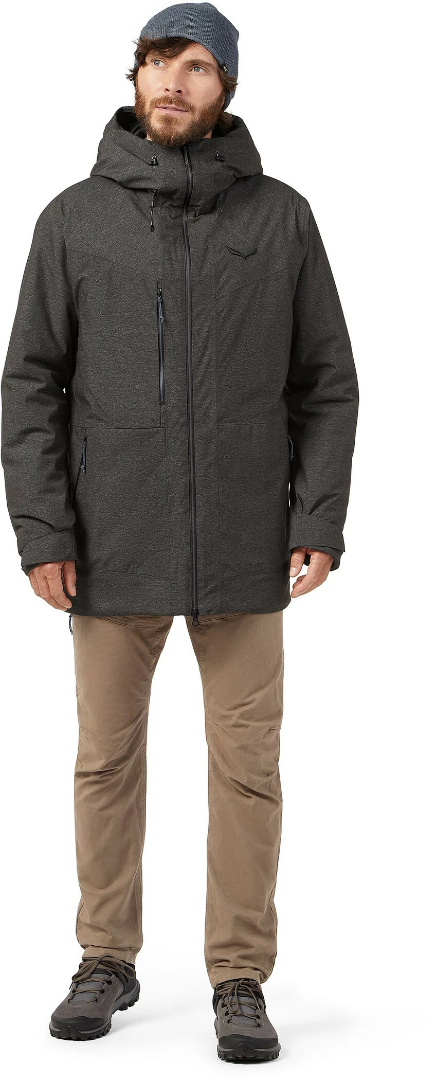 SALEWA Fanes 2 Powertex Tirol Wool Veste Homme, gris – Image 4