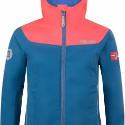 TROLLKIDS Bergen Veste Fille, bleu/rose