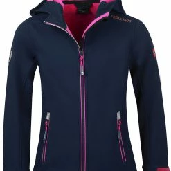 TROLLKIDS Trollfjord Veste Fille, bleu/rose
