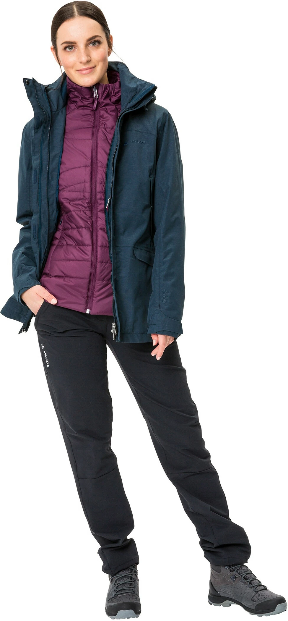 VAUDE Skomer Veste 3 en 1 Femme, beige – Image 5