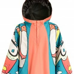 WeeDo Holly Cape de pluie Enfant, bleu/rose